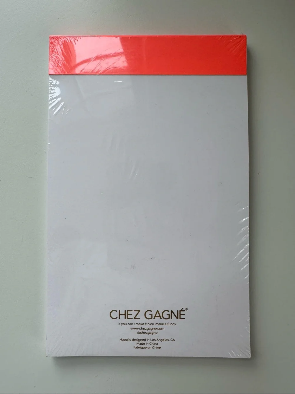 Chez Gagne “Things I’ll Probably Do Tomorrow” notepad